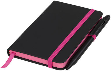 Блокнот , колір суцільний чорний, рожевий - 21020902- Фото №1