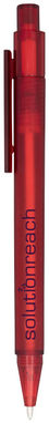 Ручка шариковая Calypso, цвет матовый красный - 21035403- Фото №2