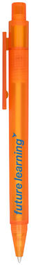 Ручка шариковая Calypso, цвет матовый оранжевый - 21035404- Фото №2