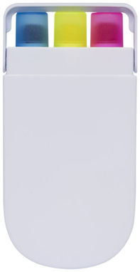 Набір гелевих маркерів Trio, колір білий - 21035600- Фото №3