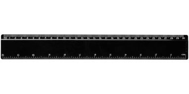 Лінійка Renzo  30 см, колір суцільний чорний - 21053501- Фото №3