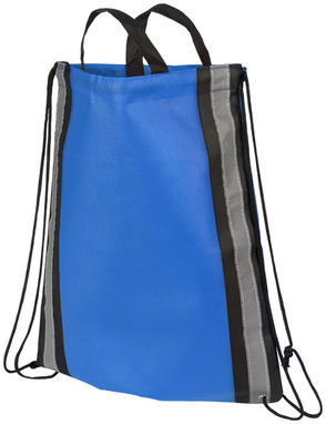 Светоотражающий рюкзак на веревках, цвет ярко-синий - 21072200- Фото №1