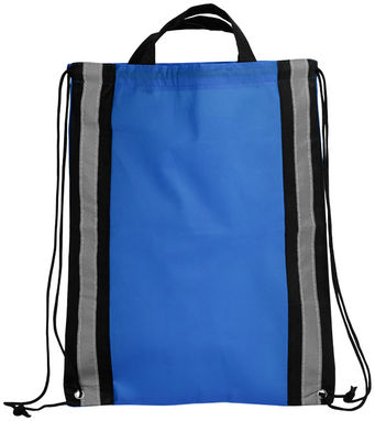 Светоотражающий рюкзак на веревках, цвет ярко-синий - 21072200- Фото №3