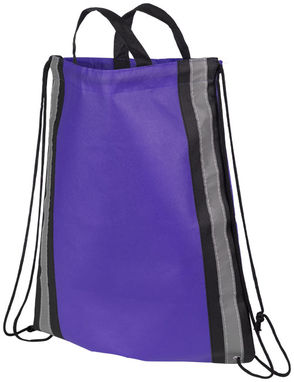 Світловідбиваючий рюкзак зі шнурками, колір пурпурний - 21072201- Фото №1