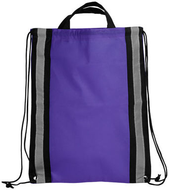 Светоотражающий рюкзак на веревках, цвет пурпурный - 21072201- Фото №3