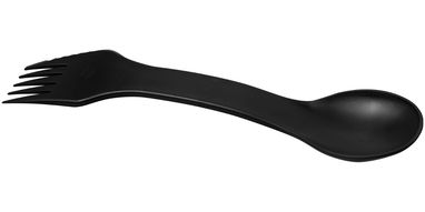 Комплект столовый Epsy , цвет сплошной черный - 21081200- Фото №1