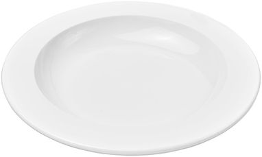 Круглая пластиковая тарелка Pax, цвет белый - 21081900- Фото №1