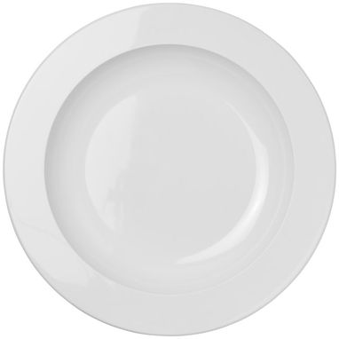 Круглая пластиковая тарелка Pax, цвет белый - 21081900- Фото №3