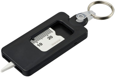 Брелок для проверки протектора шин Kym, цвет сплошной черный - 21084900- Фото №1