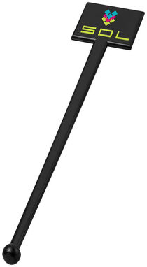 Палочка для помешивания коктейля Vida , цвет сплошной черный - 21086300- Фото №2