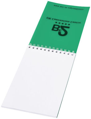 Блокнот Rothko  А6, колір зелений, білий - 21244022- Фото №4