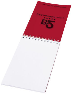 Блокнот Rothko  А6, цвет красный, белый - 21244072- Фото №4
