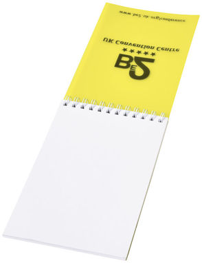 Блокнот Rothko  А6, колір жовтий, білий - 21244082- Фото №4