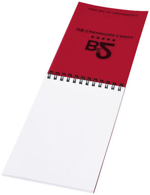 Блокнот Rothko  А6, цвет красный, сплошной черный - 21244182- Фото №4