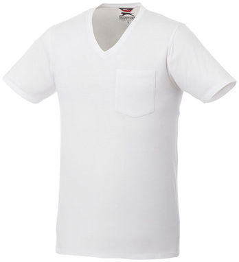 Футболка Gully мужская с коротким рукавом и кармашком, цвет белый  размер S - 33023011- Фото №1