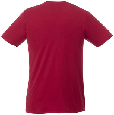 Футболка Gully чоловіча з коротким рукавом та кишенькою, колір темно-червоний, темно-синій  розмір XL - 33023284- Фото №4