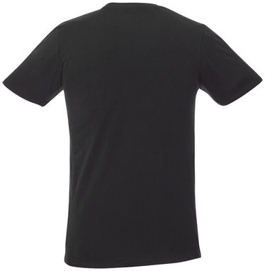 Футболка Gully чоловіча з коротким рукавом та кишенькою, колір суцільний чорний, сірий  розмір XS - 33023990- Фото №4
