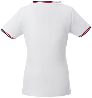 Футболка Elbert жіноча з коротким рукавом та кишенькою, колір білий, темно-синій, червоний  розмір XS - 38027010- Фото №4