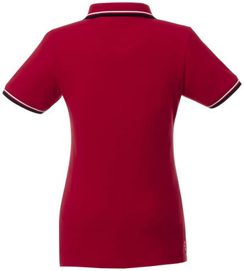 Футболка поло Fairfield жіноча з коротким рукавом , колір червоний, темно-синій, білий  розмір XS - 38103250- Фото №4