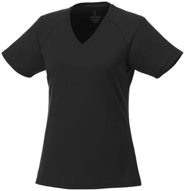 Футболка Amery жіноча з коротким рукавом, колір суцільний чорний  розмір XS - 39026990- Фото №1