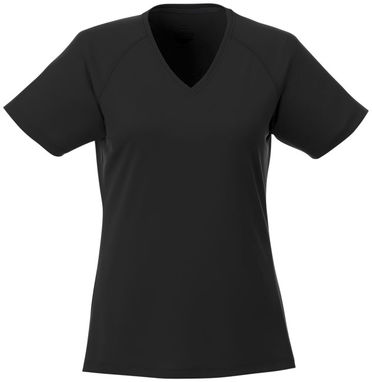 Футболка Amery жіноча з коротким рукавом, колір суцільний чорний  розмір XS - 39026990- Фото №3