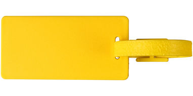 Багажна бірка River з віконцем, колір жовтий - 21085905- Фото №4