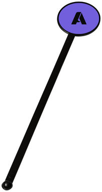 Палочка для помешивания коктейля Vida , цвет сплошной черный - 21086500- Фото №2