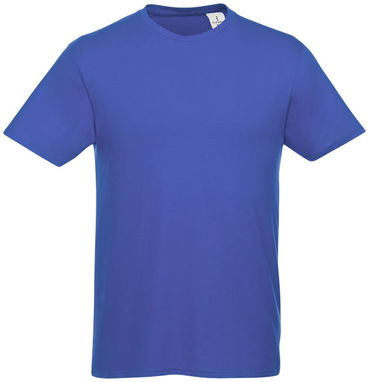 Футболка унисекс Heros с коротким рукавом, цвет синий  размер XS - 38028440- Фото №3