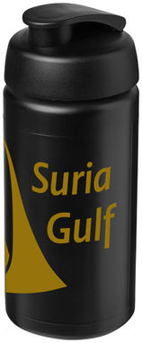 Пляшка спортивна Baseline Plus grip , колір суцільний чорний - 21007211- Фото №2