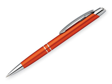 Металева кулькова ручка, сині чорнила, SANTINI, колір помаранчевий - 81187-128- Фото №1