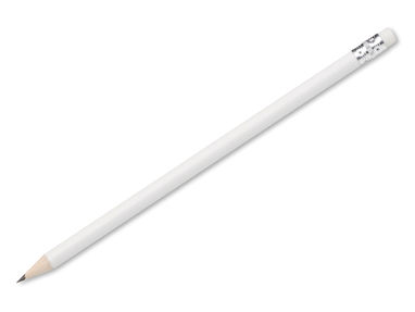 HB олівець з гумкою, колір білий - @13907-06- Фото №1