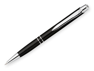 Металлическая шариковая ручка, синие чернила, SANTINI, цвет черный - 81187-103- Фото №1