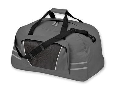 Дорожня сумка з поліестеру, 600D, колір сірий - 72023-123- Фото №1