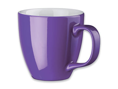 Фарфоровий кухоль, 460 мл, колір пурпурний - 94044-132- Фото №1