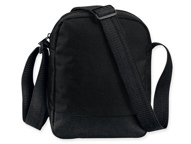 Полиэстеровая дорожная сумка с плечевым ремнем, 600D, цвет черный - 72425-103- Фото №1