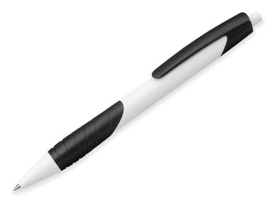 Пластиковая шариковая ручка, синие чернила, цвет черный - 12581-103- Фото №1
