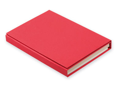 Записная книжка с клеящейся бумаг., шариковой руч., 2 каранд., цвет красный - 53428-105- Фото №1