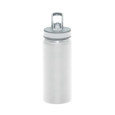 TRIATHLON Мульти-спортивная алюминиевая бутылка объемом 600 мл, цвет белый  размер UNICA - CP7300B101- Фото №1