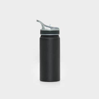TRIATHLON Мульти-спортивная алюминиевая бутылка объемом 600 мл, цвет черный  размер UNICA - CP7300B102- Фото №2