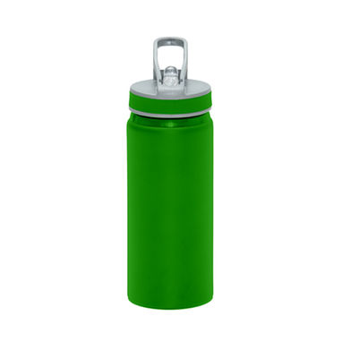 TRIATHLON Мульти-спортивная алюминиевая бутылка объемом 600 мл, цвет ярко-зеленый  размер UNICA - CP7300B1226- Фото №1
