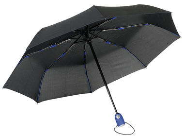 Зонт складной-автомат STREETLIFE, цвет чёрный, синий - 56-0101250- Фото №1