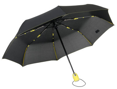 Зонт складной-автомат STREETLIFE, цвет чёрный, жёлтый - 56-0101253- Фото №1