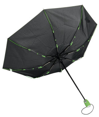 Зонт складной-автомат STREETLIFE, цвет чёрный, светло-зелёный - 56-0101254- Фото №3