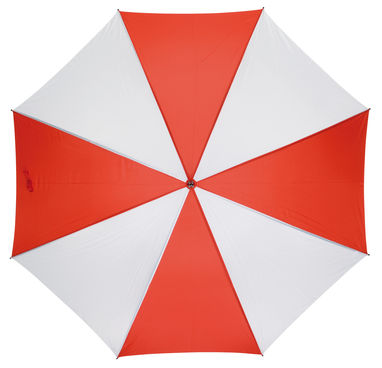 Зонт-трость RAINDROPS, цвет красный, белый - 56-0104227- Фото №2