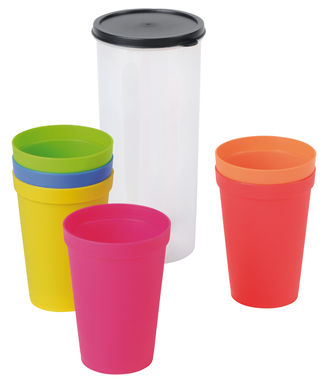 Набір склянок SMART DRINK, колір жовтий, синій, зелений, помаранчевий, червоний, ліловий - 56-0304230- Фото №2