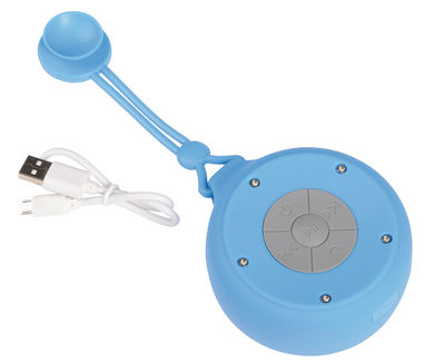 Колонка Bluetooth SHOWER POWER, цвет синий - 56-0406281- Фото №2
