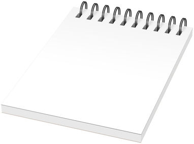 Блокнот Desk-Mate  А6, колір білий, суцільний чорний - 21248012- Фото №1