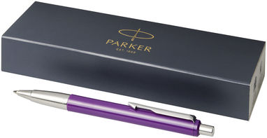 Ручка кулькова Vector, колір пурпурний, сріблястий - 10648004- Фото №1