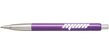 Ручка шариковая Vector, цвет пурпурный, серебристый - 10648004- Фото №2