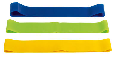 Ленты-эспандеры SPORTY BAG, цвет светло-зелёный, синий, жёлтый - 56-0605033- Фото №2